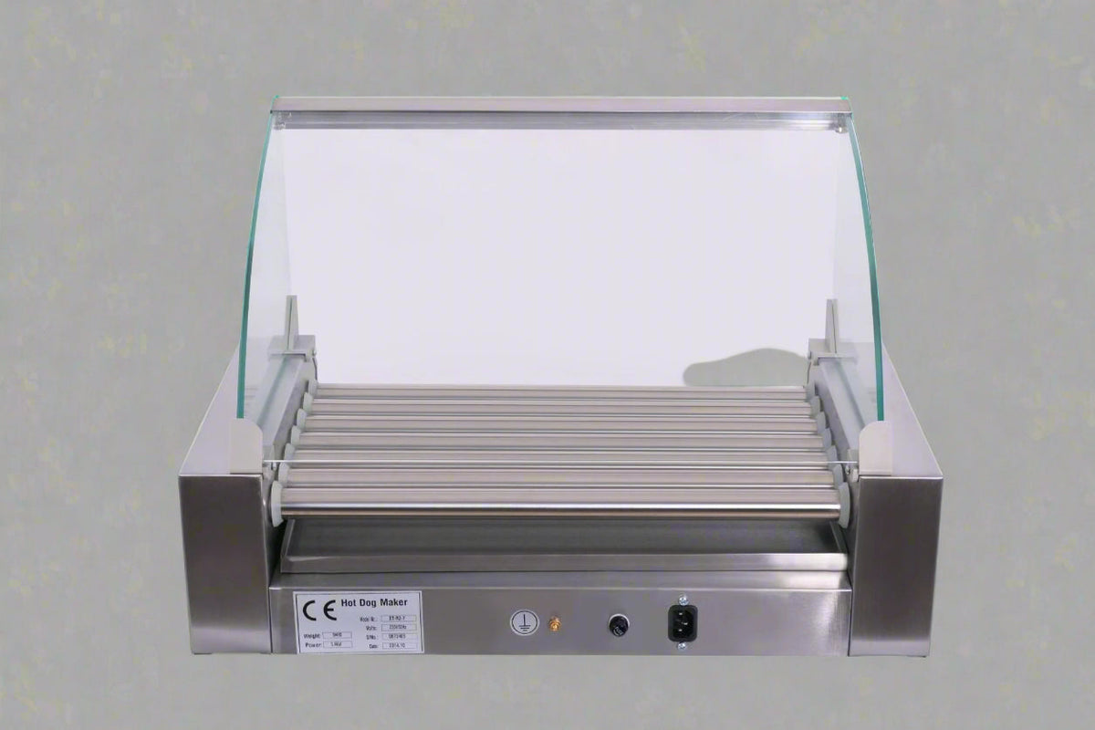 18 Hot Dog Roller Grill Machine with Cover – Commercial Cooker | Model ETR27