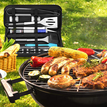 25-Piece Stainless Steel BBQ Tool Set – Outdoor Grill Accessories Kit | S3131