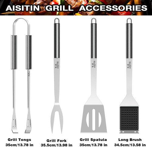 25-Piece Stainless Steel BBQ Tool Set – Outdoor Grill Accessories Kit | S3131