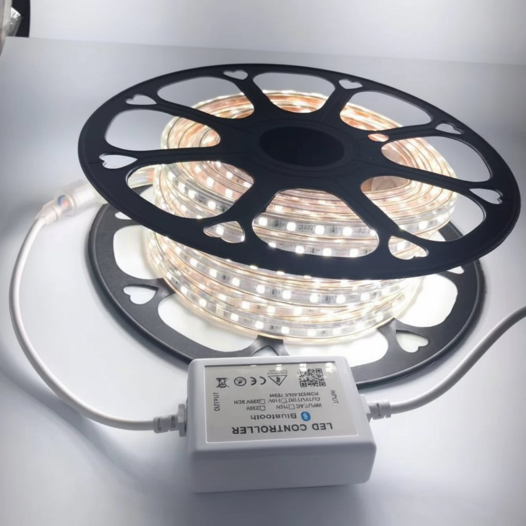 New 50FT LED Rope Light Bluetooth Kit – Bright White & Warm White Color Changing Flexible Lighting