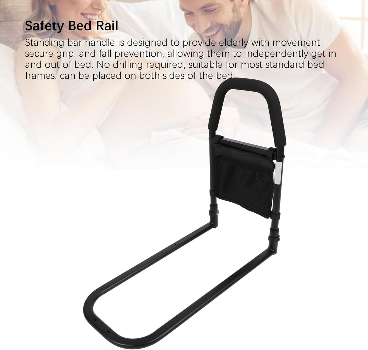 Adjustable Bed Assist Rail – Medical Support Bar for Elderly Safety (Model 285160)