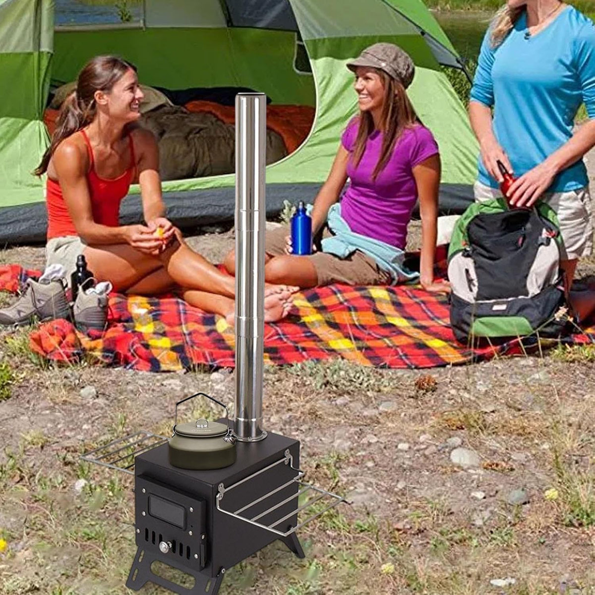 Portable Wood Burning Tent Stove – Compact Camping Heater | 127155