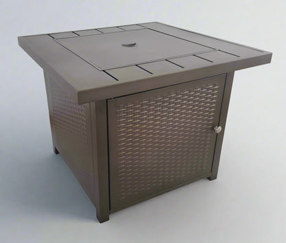Outdoor Propane Fire Pit Table – 40,000 BTU Patio Heater with Wicker Base | KLD4006SB