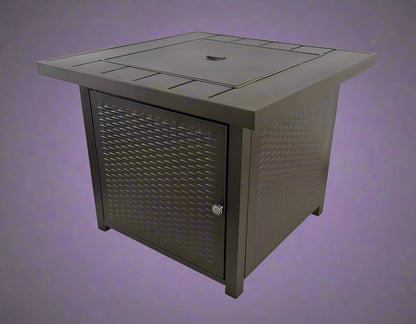 Outdoor Propane Fire Pit Table – 40,000 BTU Patio Heater with Wicker Base | KLD4006SB