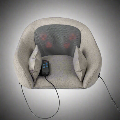 New Shiatsu Back Massage Seat Cushion with Heat – Full Back, Neck & Shoulder Massager for Home or Office FE3334