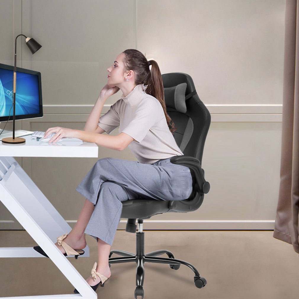 PC Gaming Massage Racing Chair – Ergonomic High-Back with Remote, Model 512436