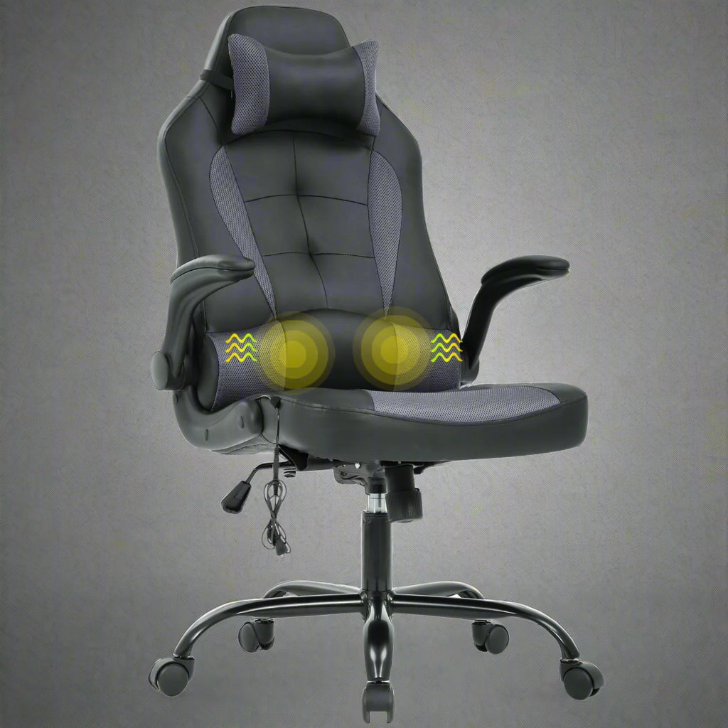 PC Gaming Massage Racing Chair – Ergonomic High-Back with Remote, Model 512436