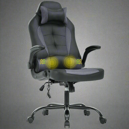PC Gaming Massage Racing Chair – Ergonomic High-Back with Remote, Model 512436