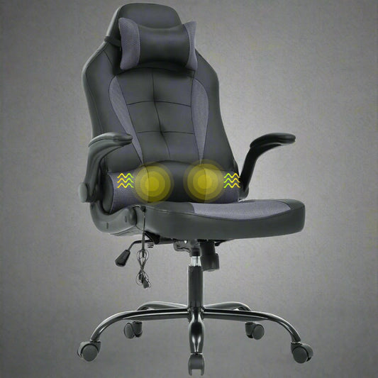 PC Gaming Massage Racing Chair – Ergonomic High-Back with Remote, Model 512436