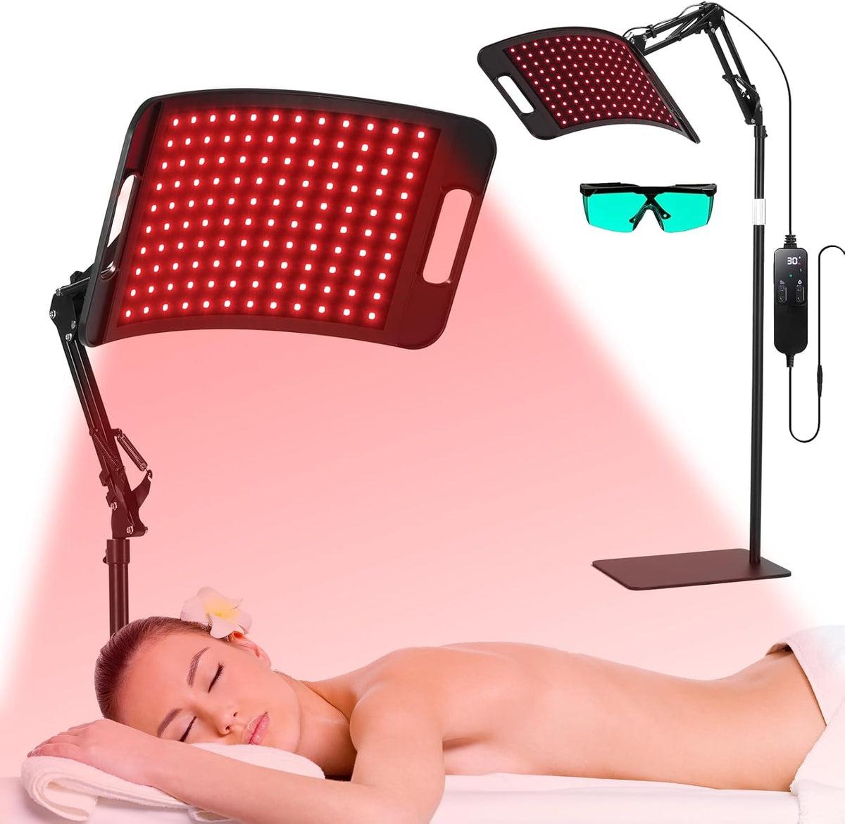 Red Light Therapy Panel 660nm Near Infrared LED Face Body Recovery Light RLT660