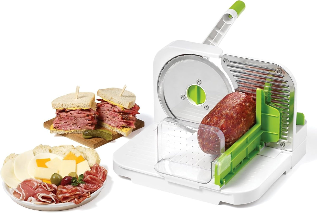 Starfrit Deli Slicer with Adjustable Thickness | Meat, Cheese & Bread Slicer