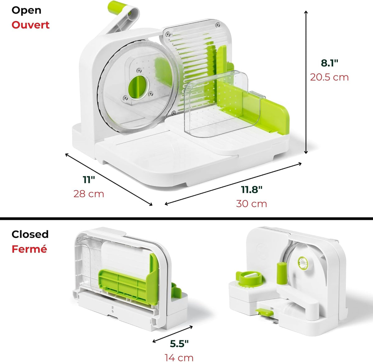Starfrit Deli Slicer with Adjustable Thickness | Meat, Cheese & Bread Slicer